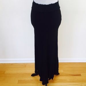 New High waisted side split maxi skirt